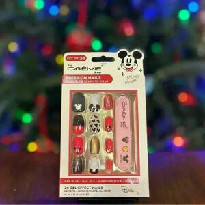 Mickey Mouse Press-On Nails Set Disney NWOT